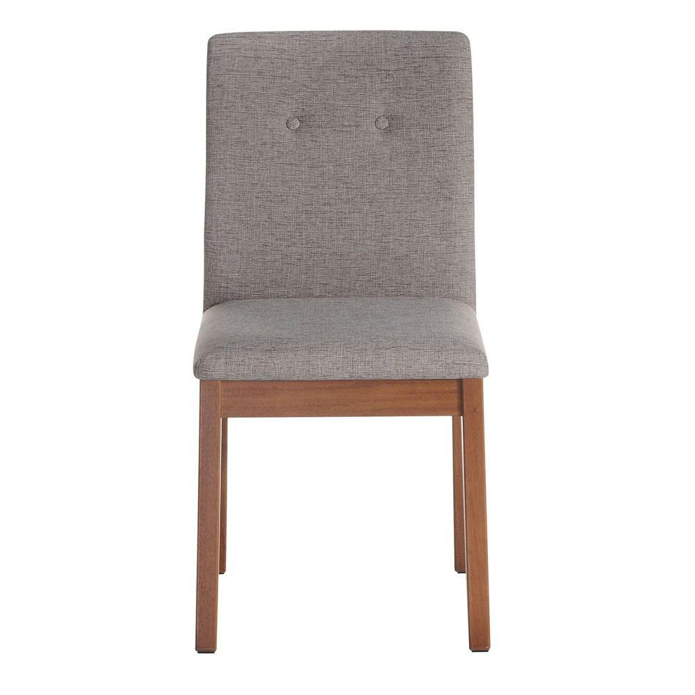 Manhattan Comfort Leroy 2-Piece Dining Chair with Stitched Buttons