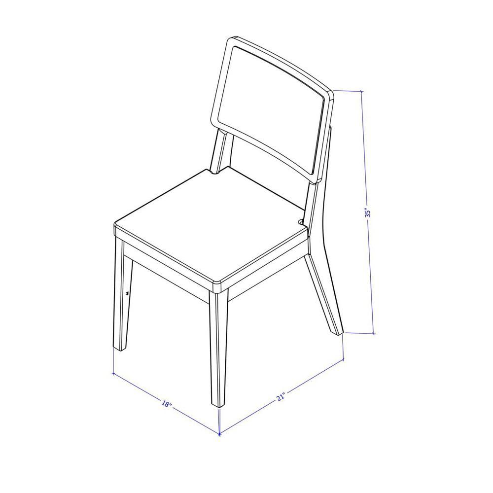 Manhattan Comfort Pell 2-Piece Dining Chair