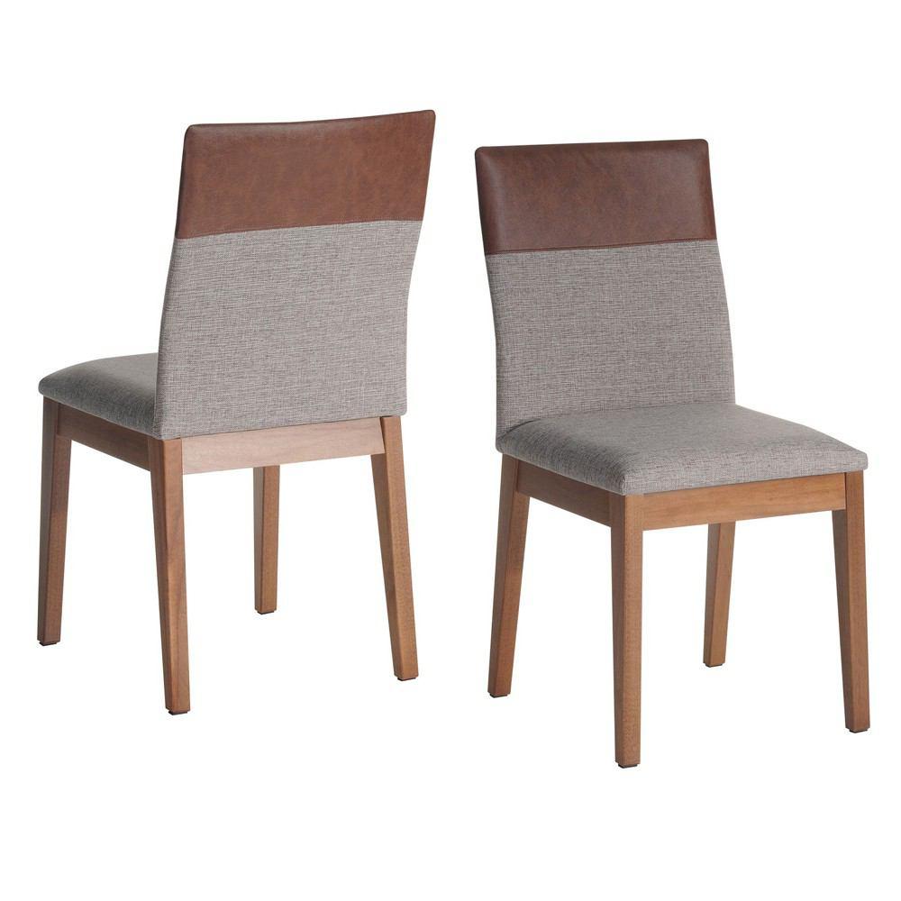 Manhattan Comfort 5-Piece Lillian 45.66" and Duke Dining Set with 4 Dining Chairs