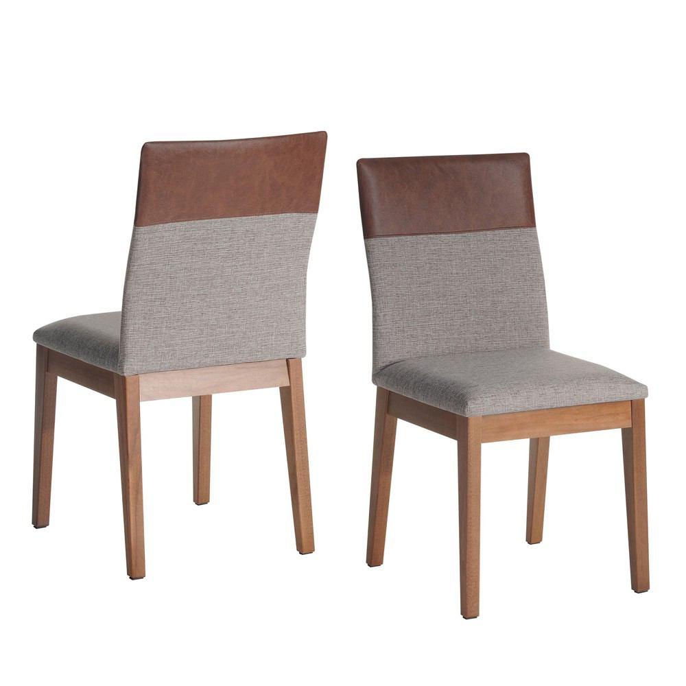 Manhattan Comfort 5-Piece Lillian 45.66" and Duke Dining Set with 4 Dining Chairs