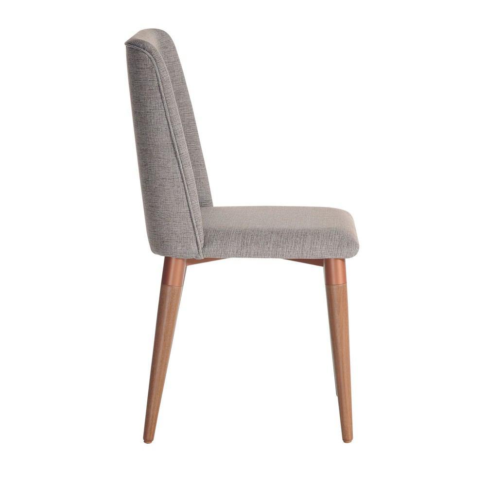 Manhattan Comfort 7-Piece Lillian 62.99" and Tampa Dining Set with 6 Dining Chairs