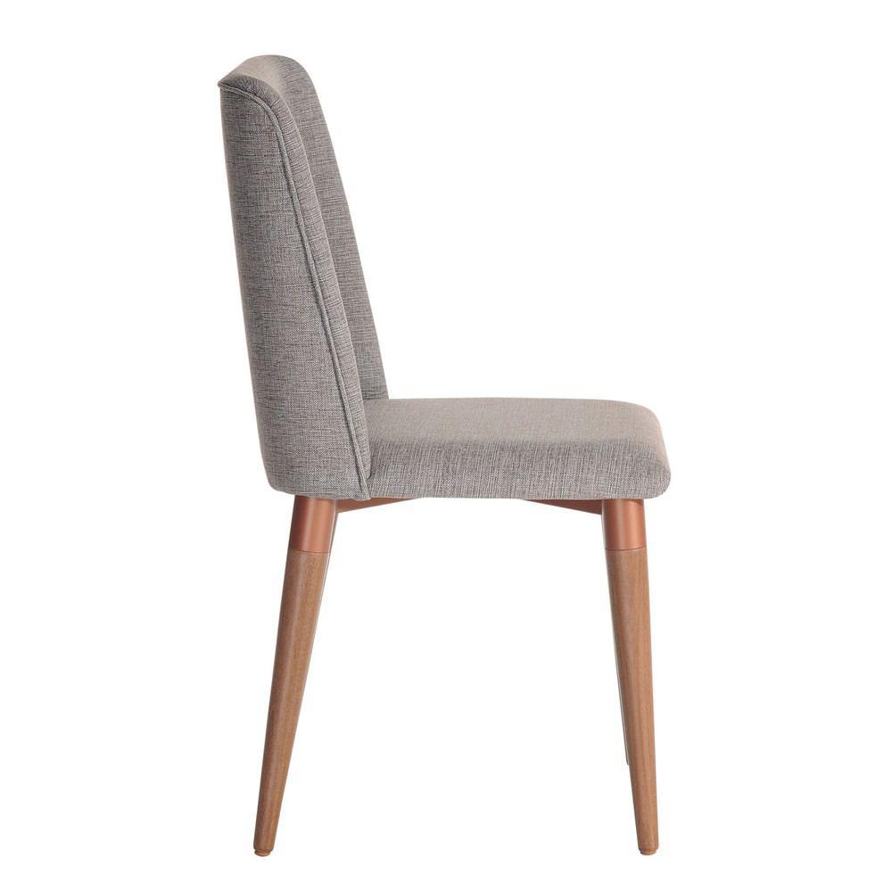 Manhattan Comfort 7-Piece Lillian 62.99" and Tampa Dining Set with 6 Dining Chairs