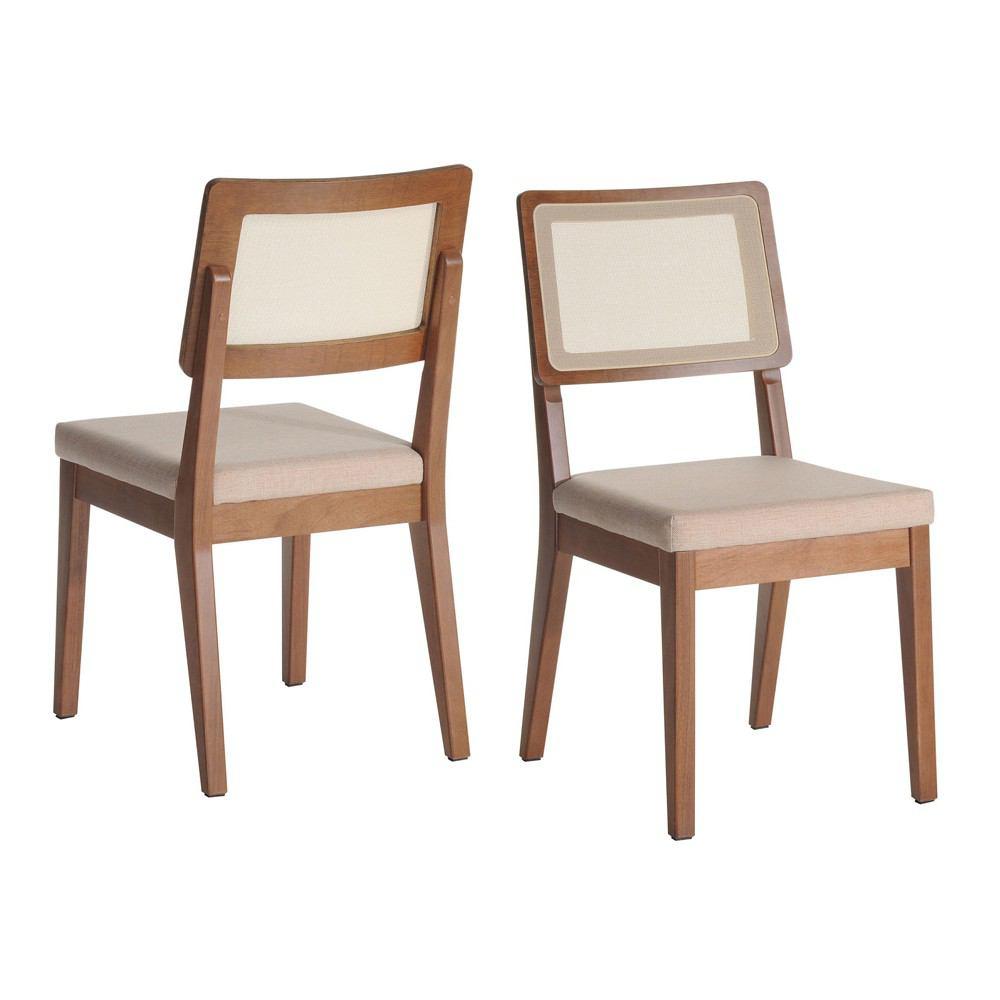 Manhattan Comfort 7-Piece Lillian 62.99" and Pell Dining Set with 6 Dining Chairs