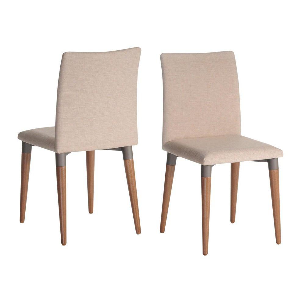 Manhattan Comfort 7-Piece Charles 62.99" Dining Set with 6 Dining Chairs