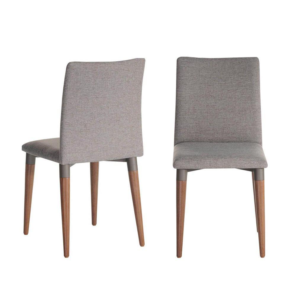 Manhattan Comfort 7-Piece Charles 62.99" Dining Set with 6 Dining Chairs