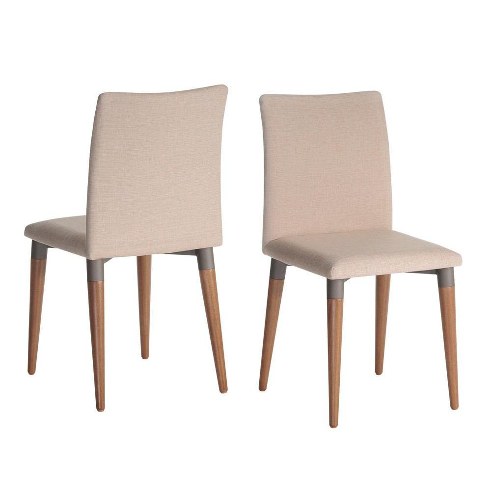 Manhattan Comfort 7-Piece Charles 62.99" Dining Set with 6 Dining Chairs