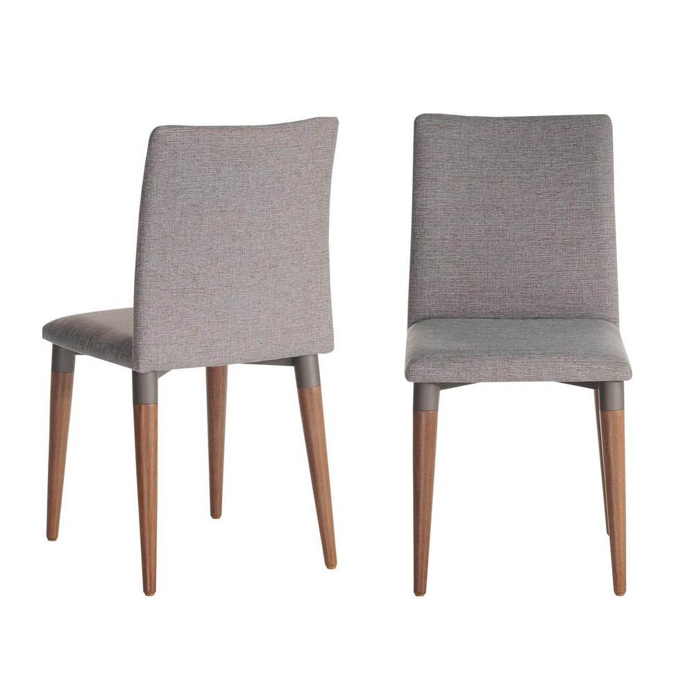 Manhattan Comfort 7-Piece Charles 62.99" Dining Set with 6 Dining Chairs