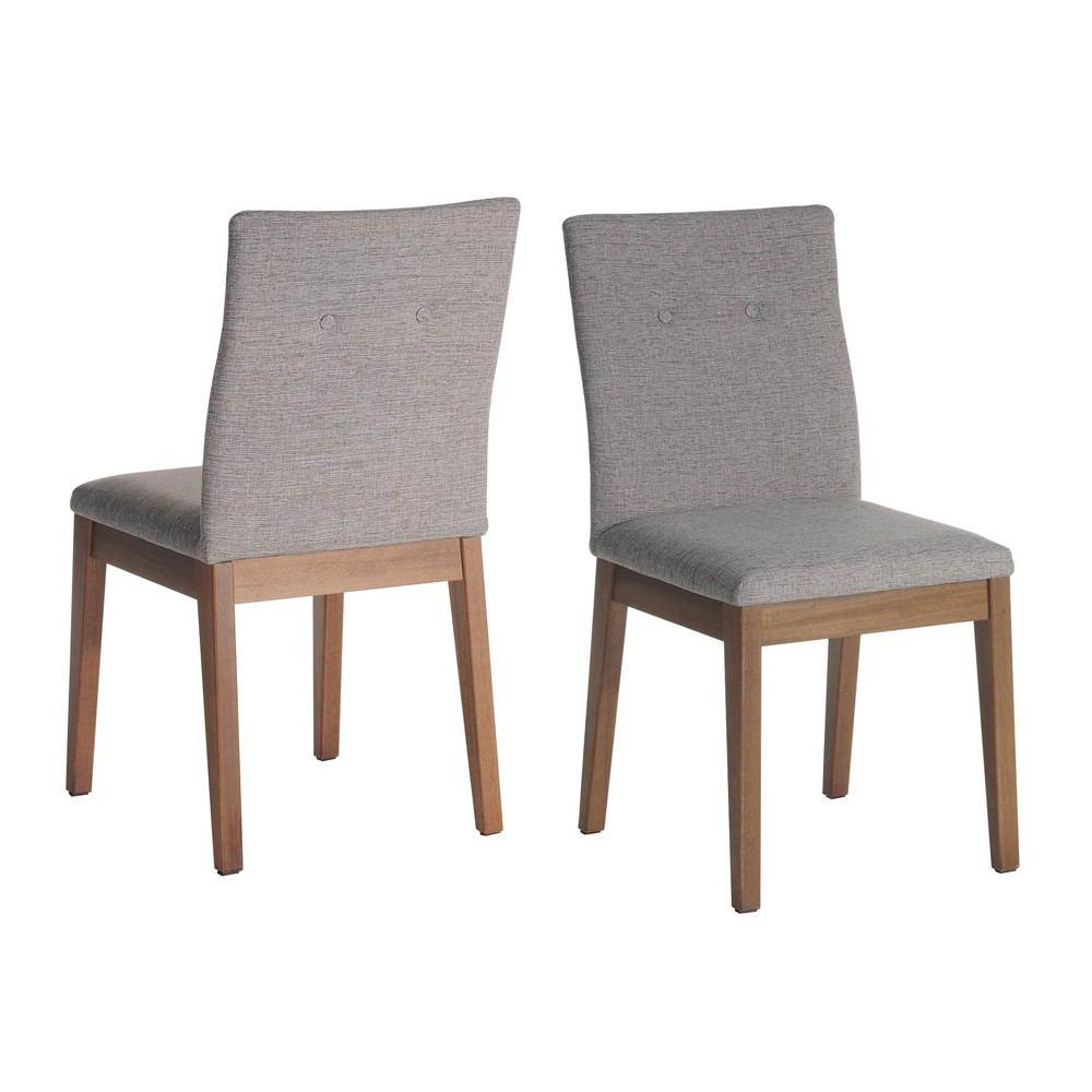 Manhattan Comfort 7-Piece Dover 72.04" and Leroy Dining Set with 6 Dining Chairs