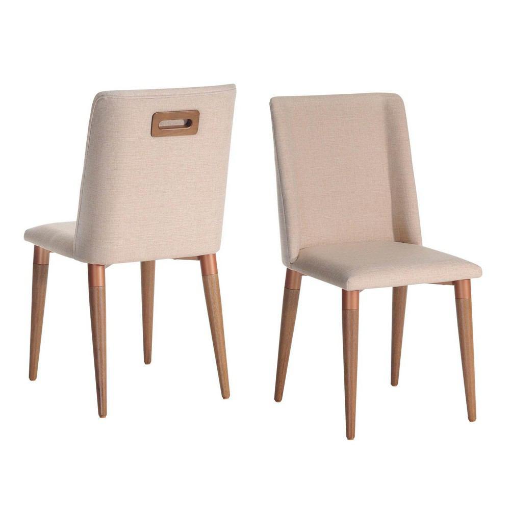 Manhattan Comfort 7-Piece Payson 82.67" and Tampa Dining Set with 6 Dining Chairs