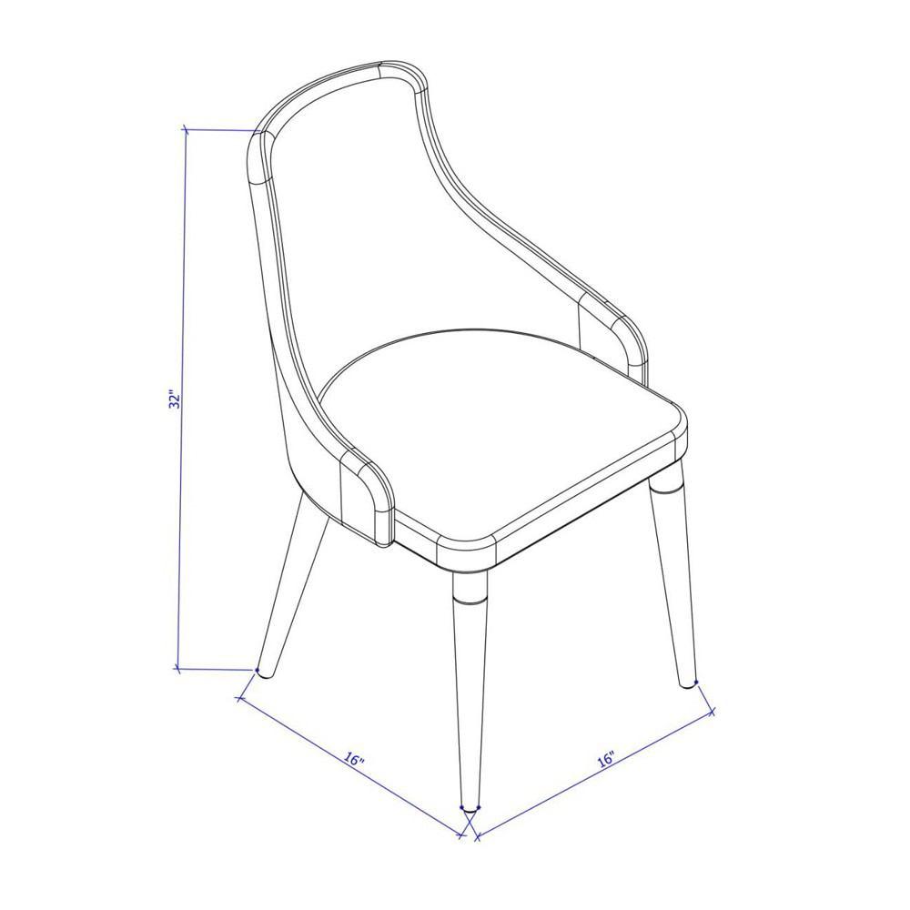 Manhattan Comfort 7-Piece Payson 82.67" and Utopia 2.0 Dining Set with 6 Dining Chairs