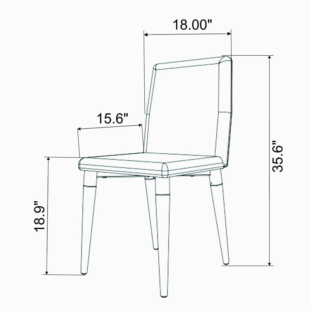 Manhattan Comfort 7-Piece Utopia 62.99" Dining Set with 6 Dining Chairs