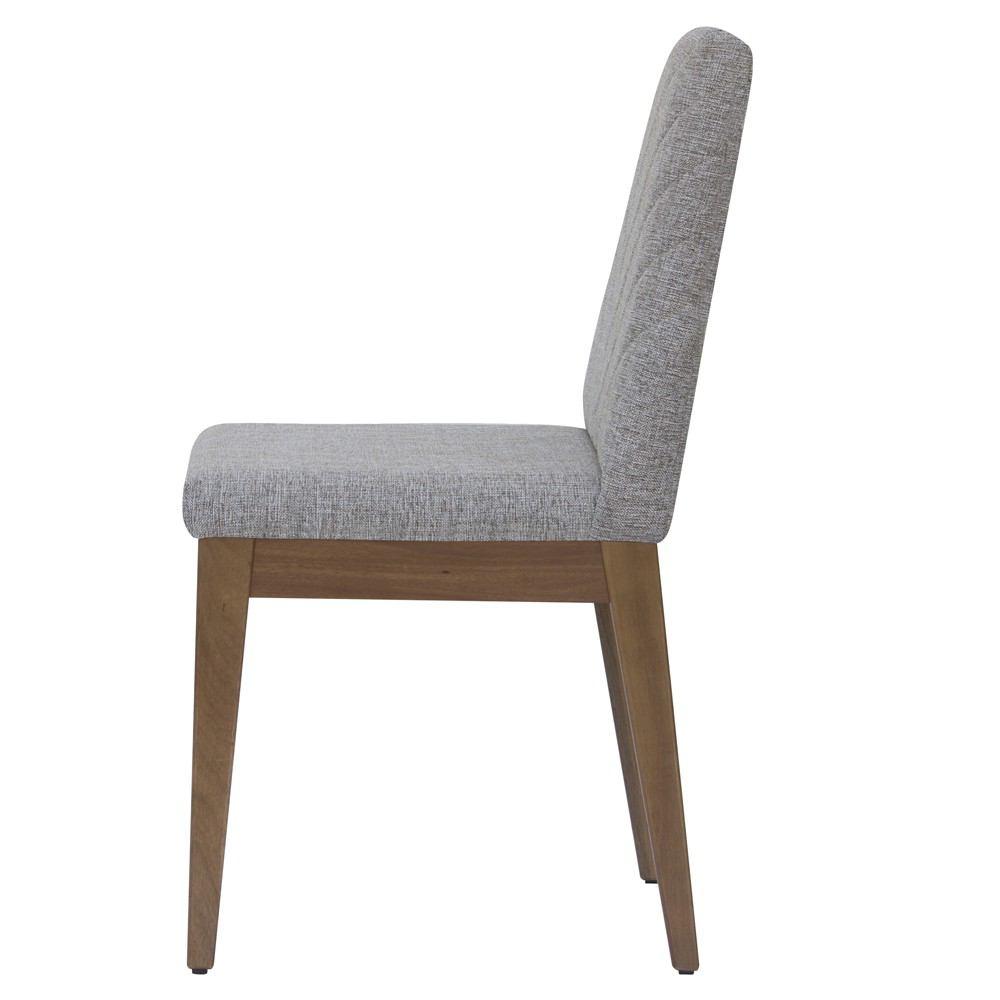 Manhattan Comfort 7-Piece Utopia 70.86" and Catherine Dining Set  with 6 Dining Chairs in  Off White and Grey
