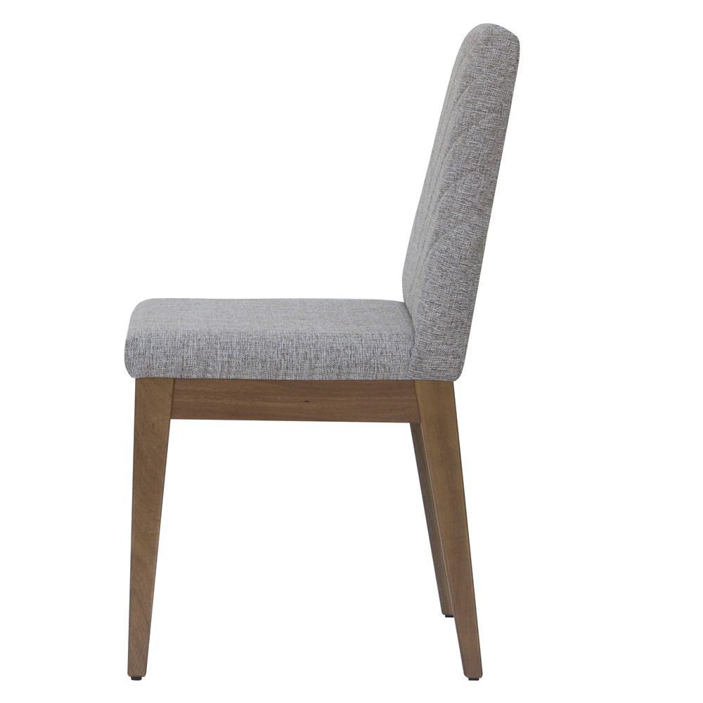 Manhattan Comfort 7-Piece Utopia 70.86" and Catherine Dining Set  with 6 Dining Chairs in  Off White and Grey