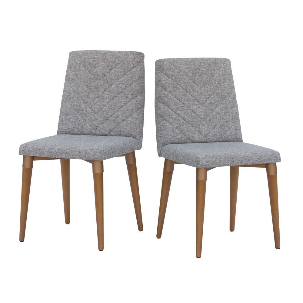 Manhattan Comfort 7-Piece Utopia 62.99" Dining Set with 6 Dining Chairs