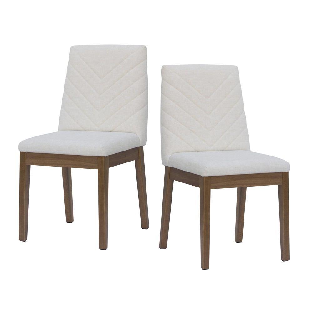 Manhattan Comfort Catherine 2-Piece Chevron Dining Chair