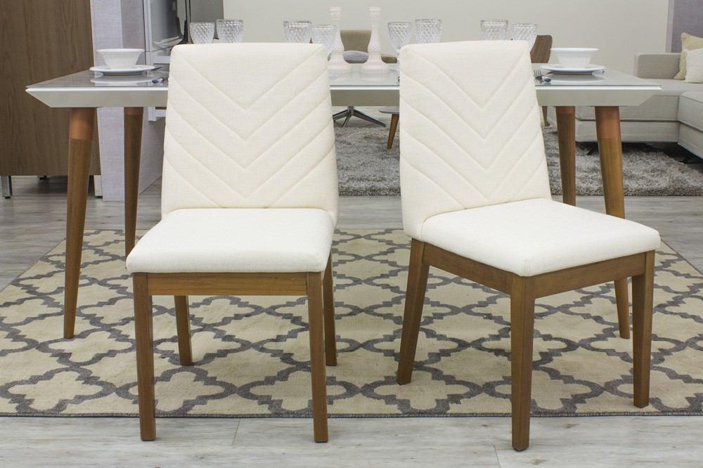 Manhattan Comfort Catherine 2-Piece Chevron Dining Chair