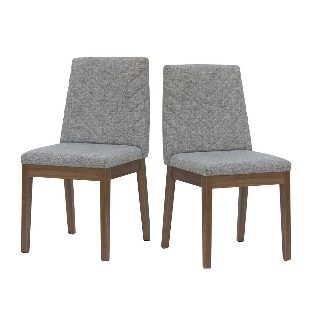 Manhattan Comfort Catherine 2-Piece Chevron Dining Chair