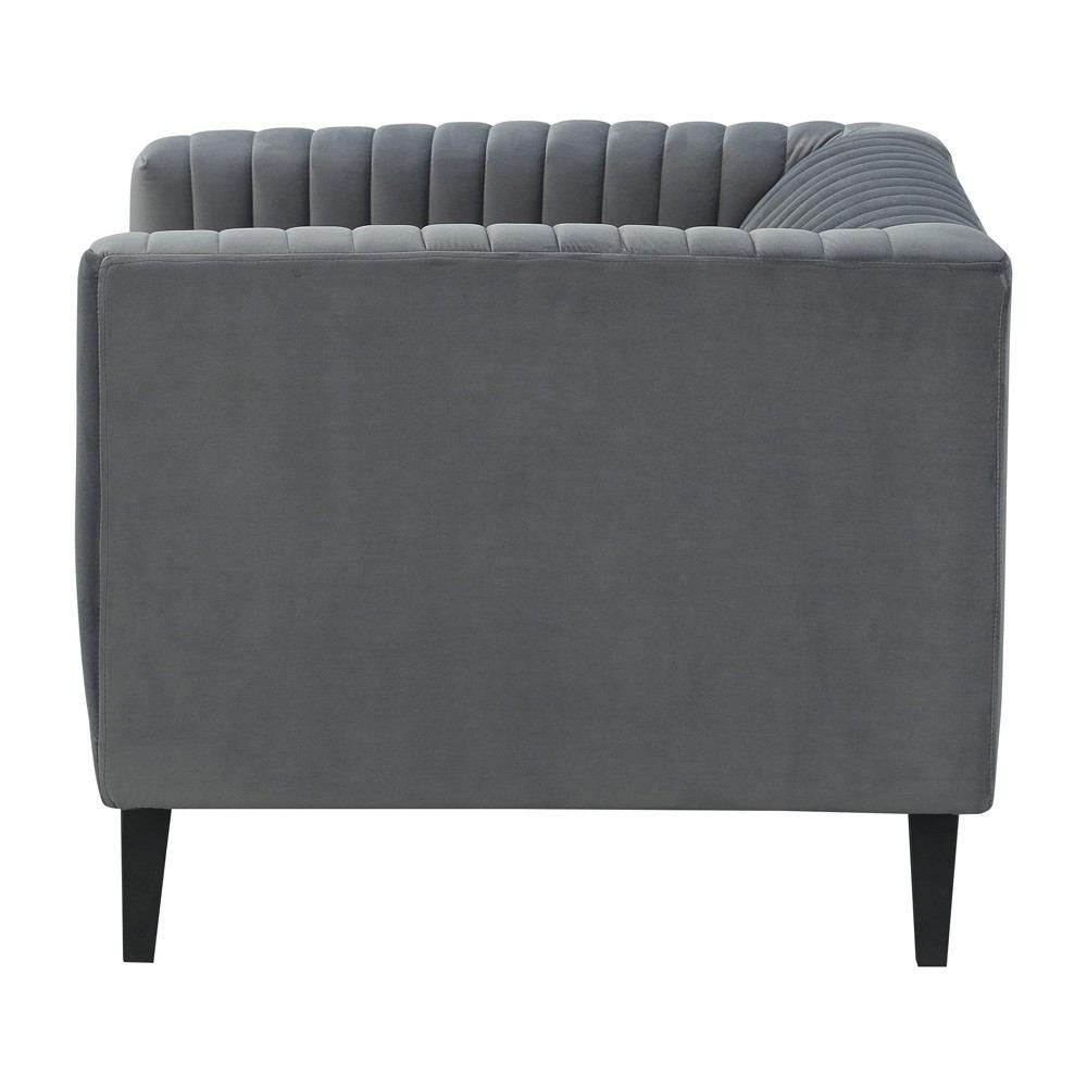 Manhattan Comfort Vandam 2-Piece Velvet Armchairs