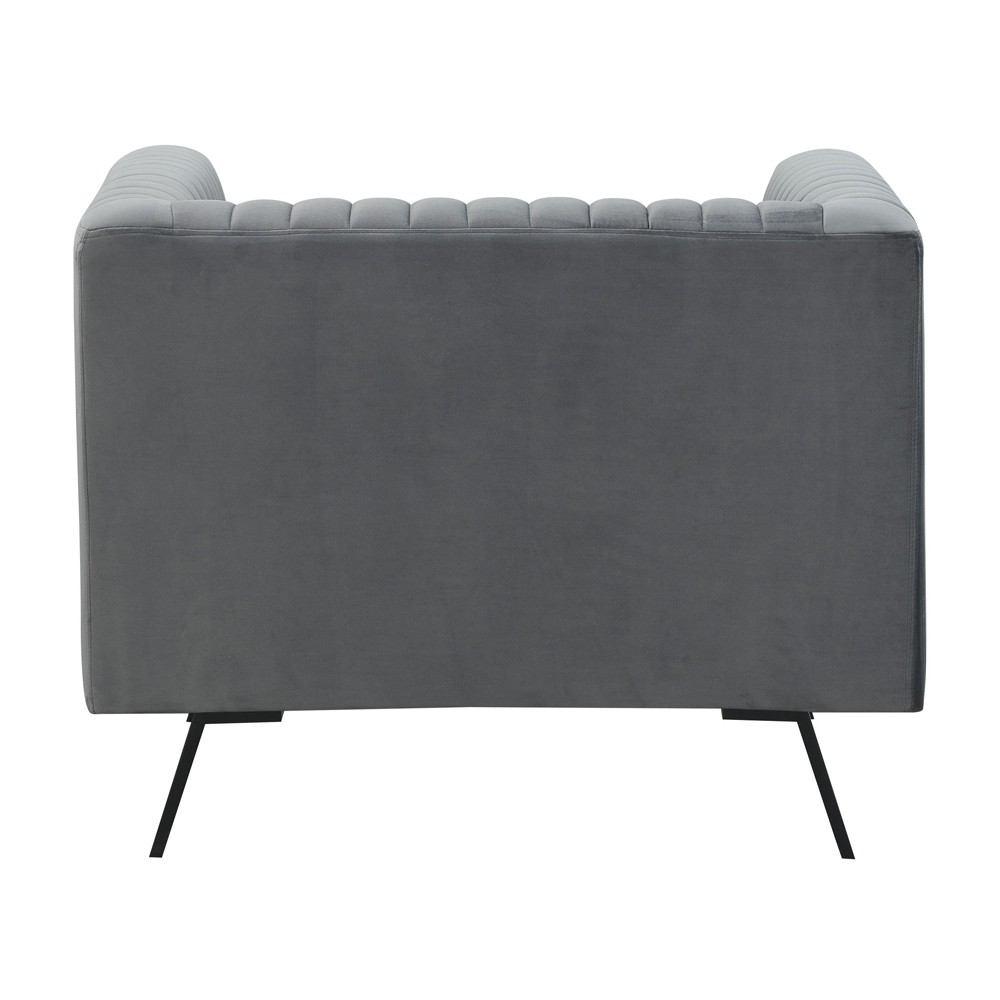 Manhattan Comfort Vandam 2-Piece Velvet Armchairs
