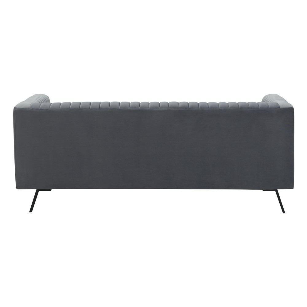 Manhattan Comfort Vandam 2-Piece Velvet 3-Seat Sofa & 2-Seat Loveseat