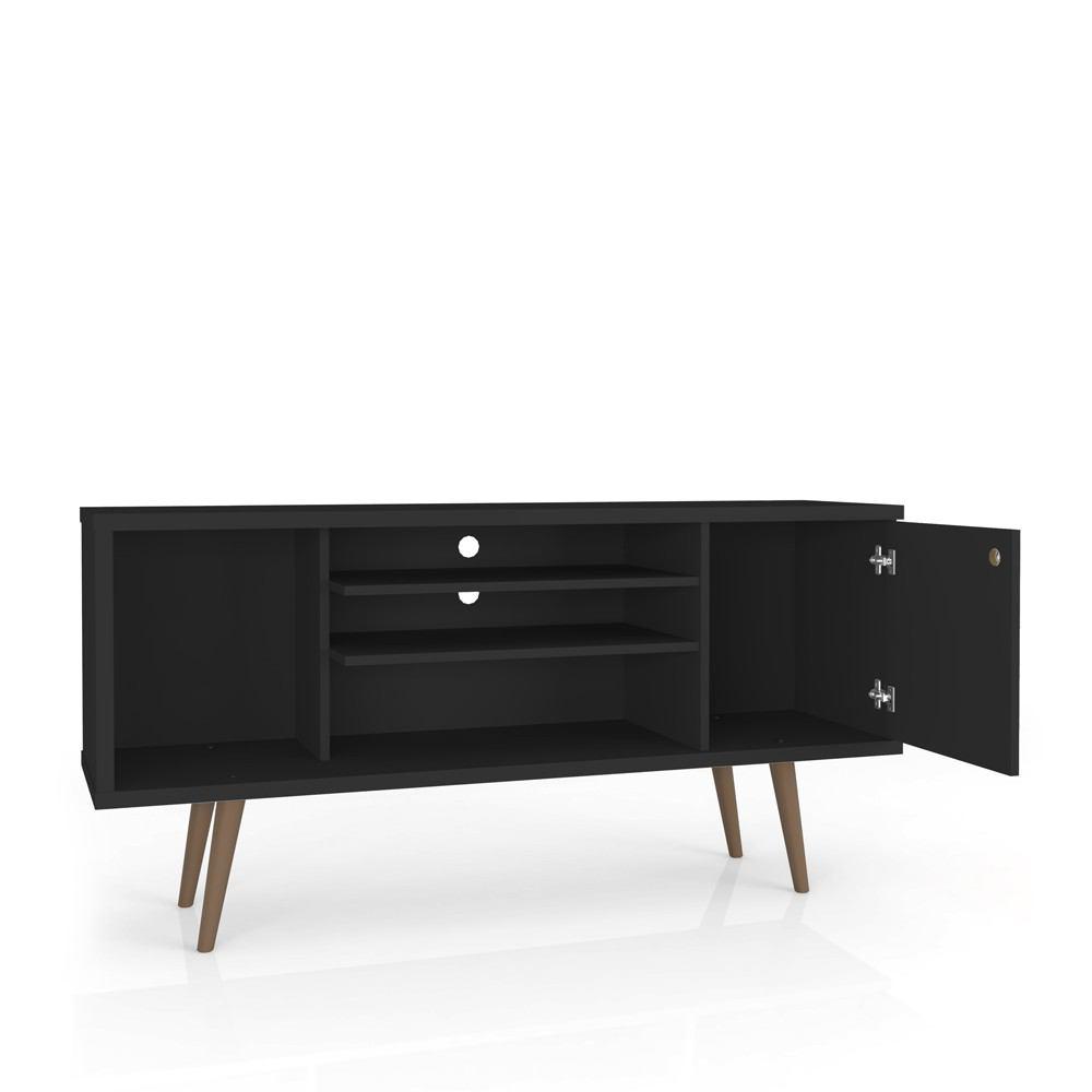 Manhattan Comfort Liberty 53.14" Mid Century - Modern TV Stand with 5 Shelves and 1 Door