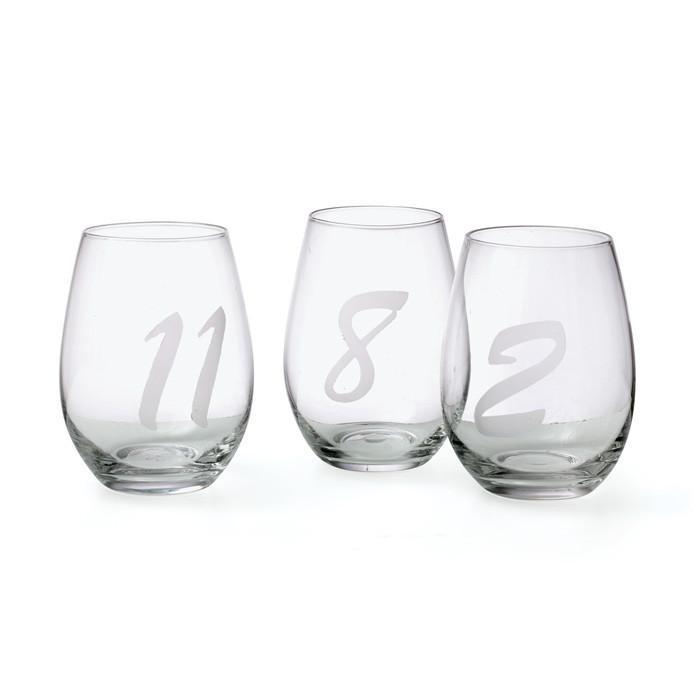 Set Of 12 Noir Wine Glasses by GO Home