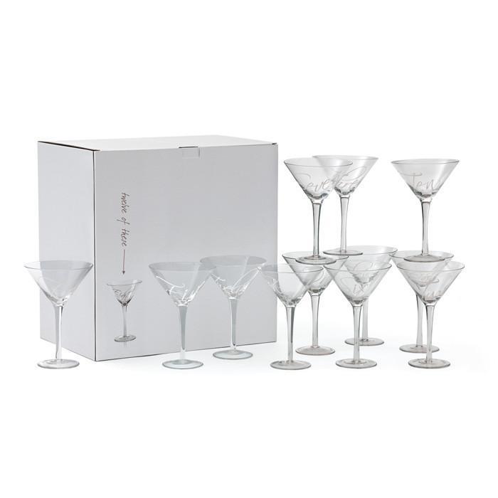 Set Of 12 Martinez Martini Glasses by GO Home