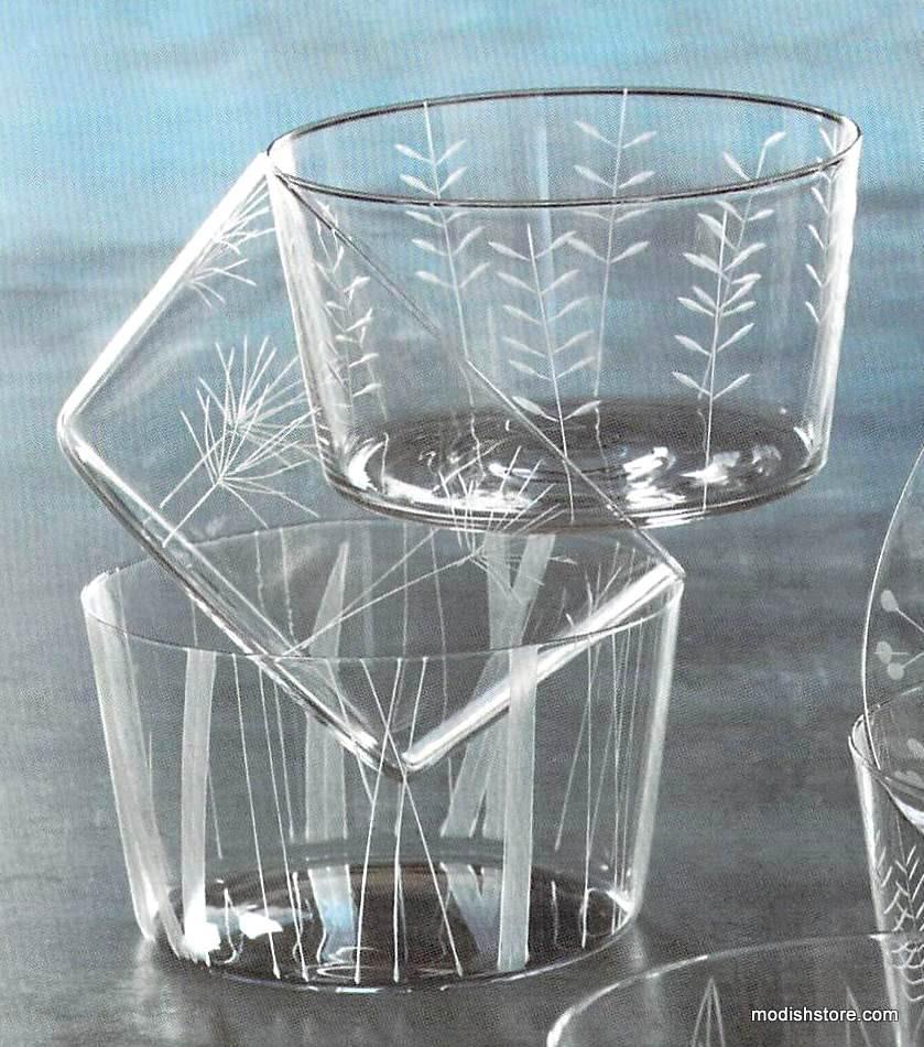 Roost Etched Botanical Glassware