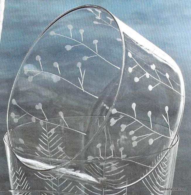 Roost Etched Botanical Glassware