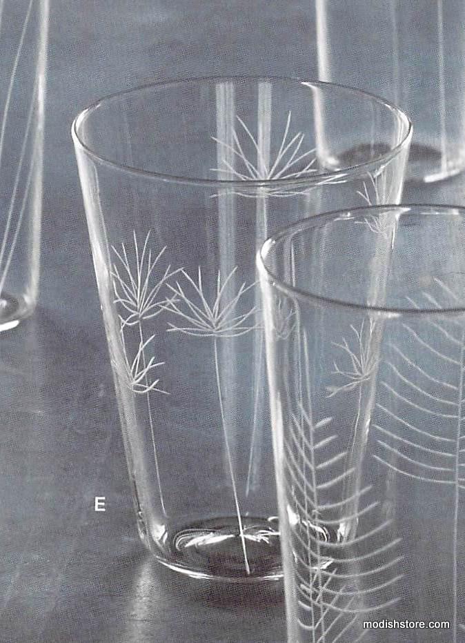 Roost Etched Botanical Glassware
