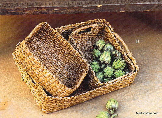 Roost Malu Seagrass Trays - Set Of 3