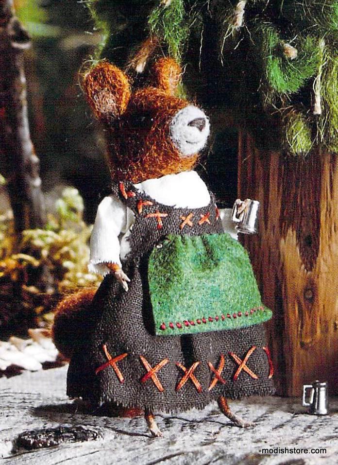 Roost Bavarian Squirrel Ornaments  Set/16