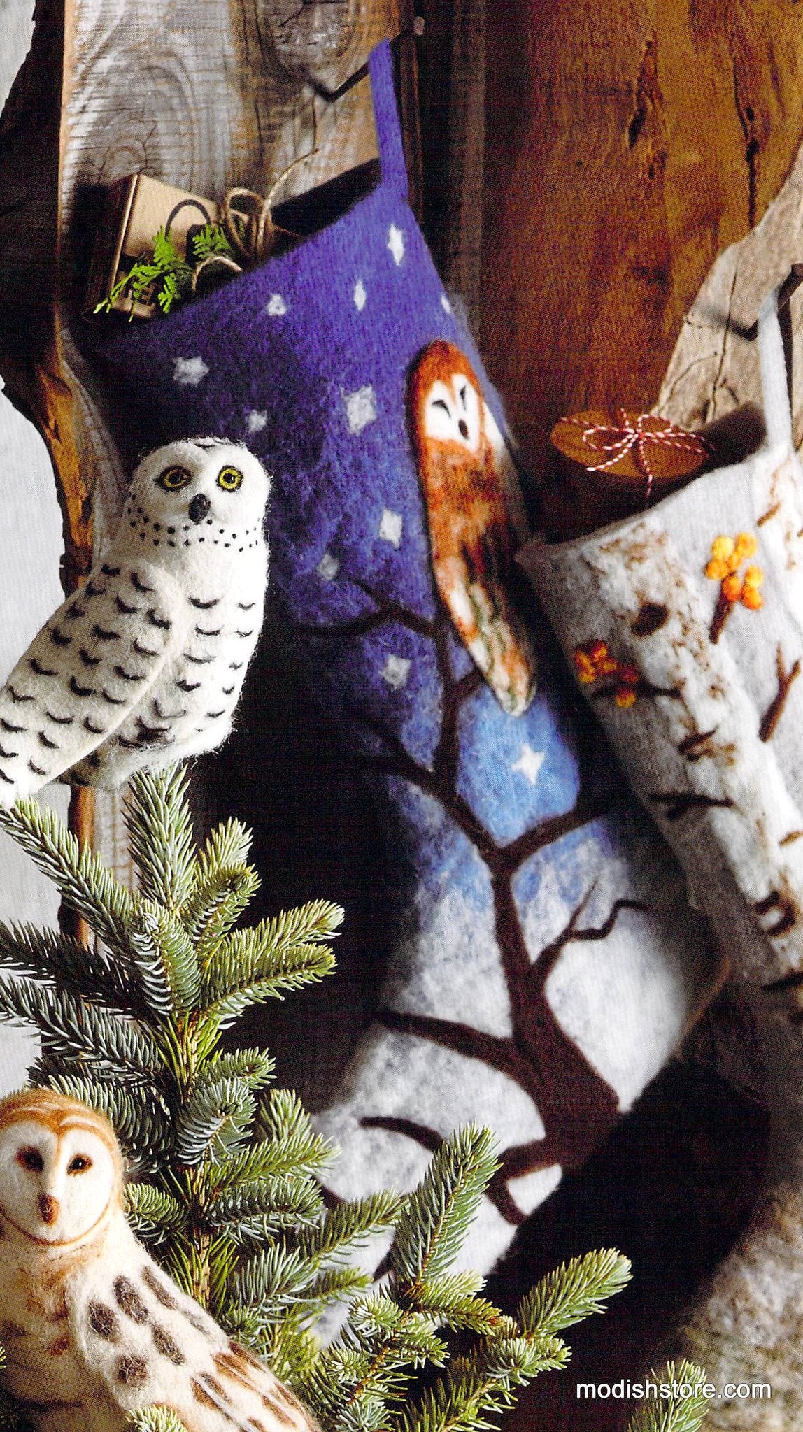 Roost Scenic Felted Stockings
