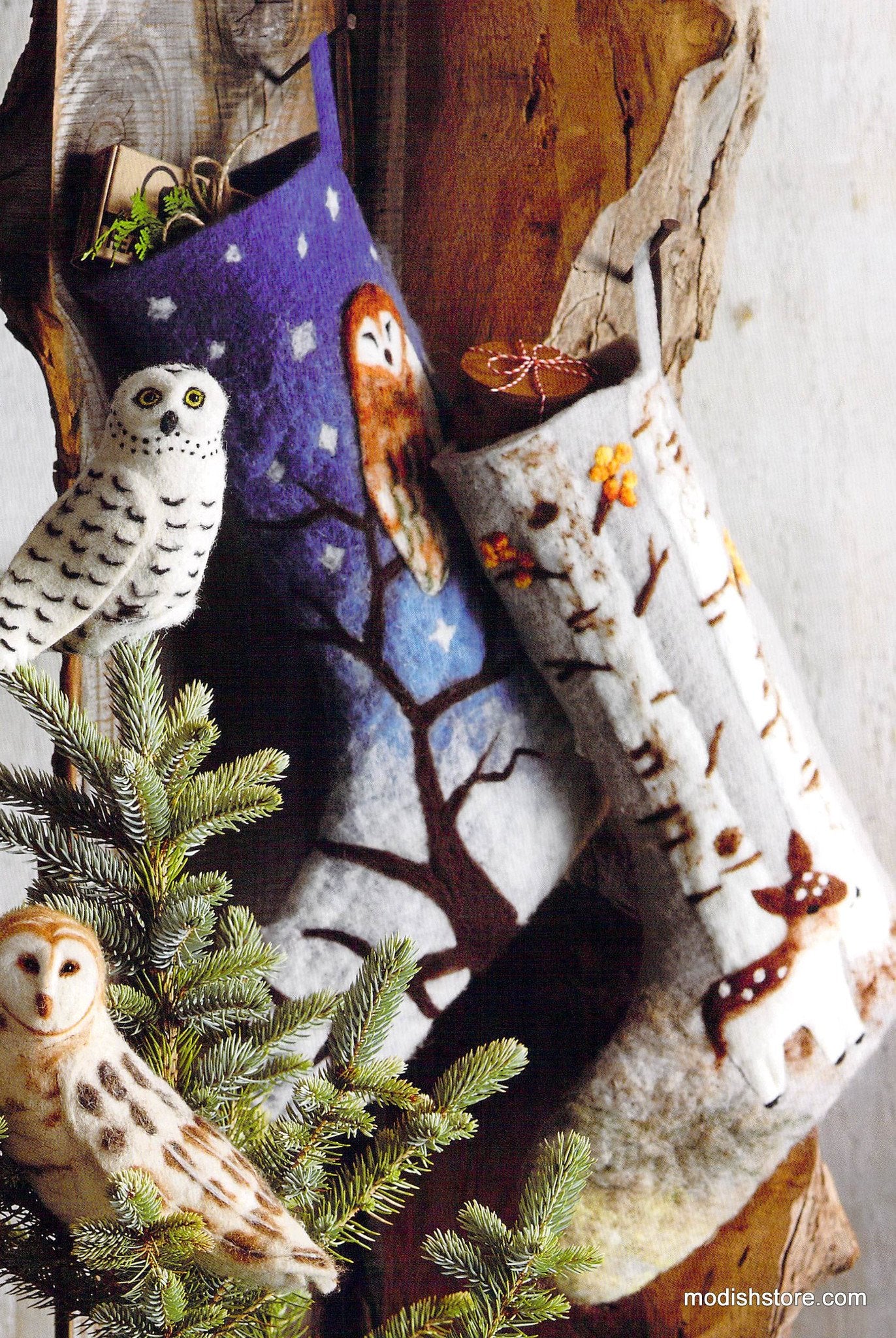 Roost Scenic Felted Stockings