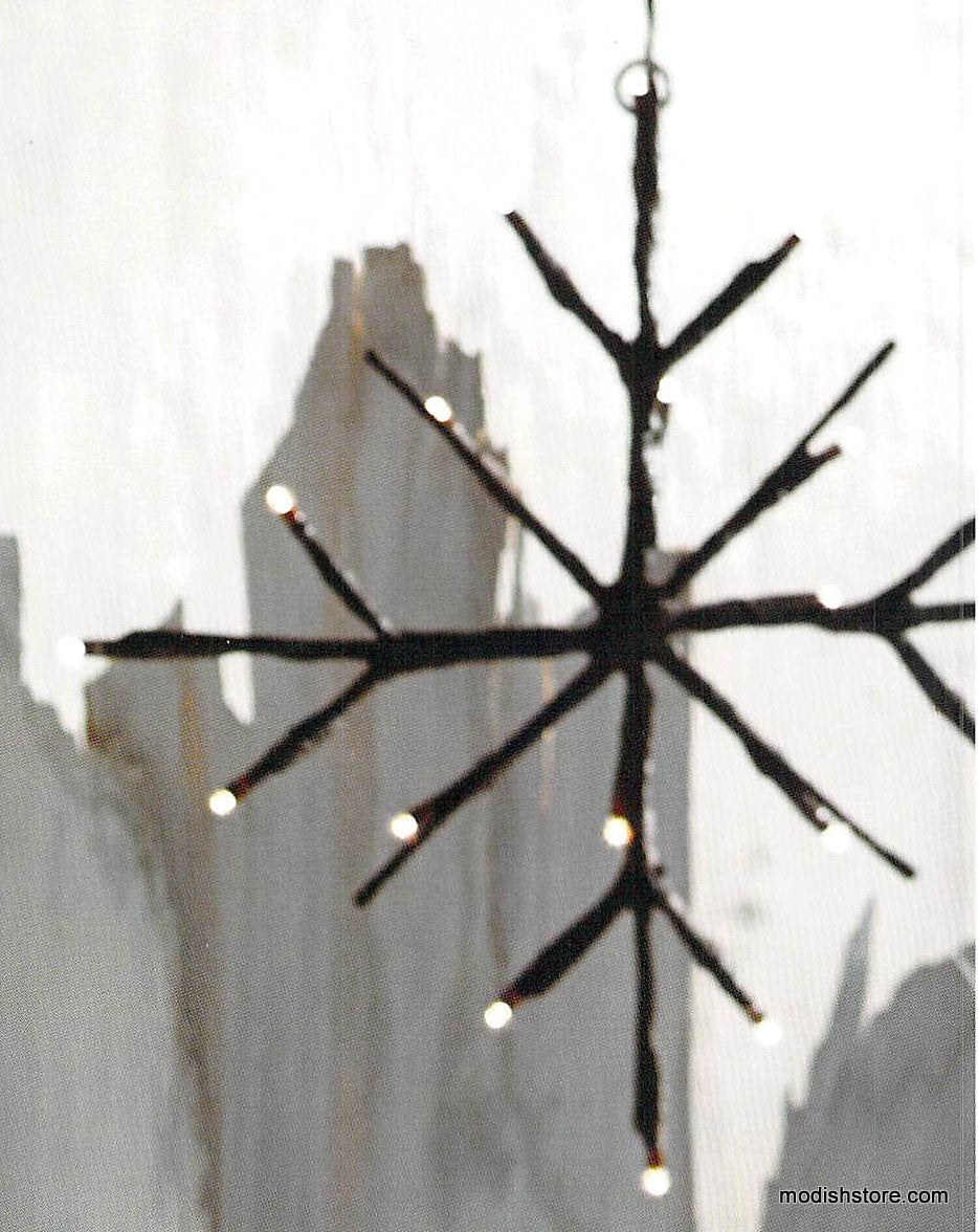 Roost Lighted Branchy Star - Set Of 4