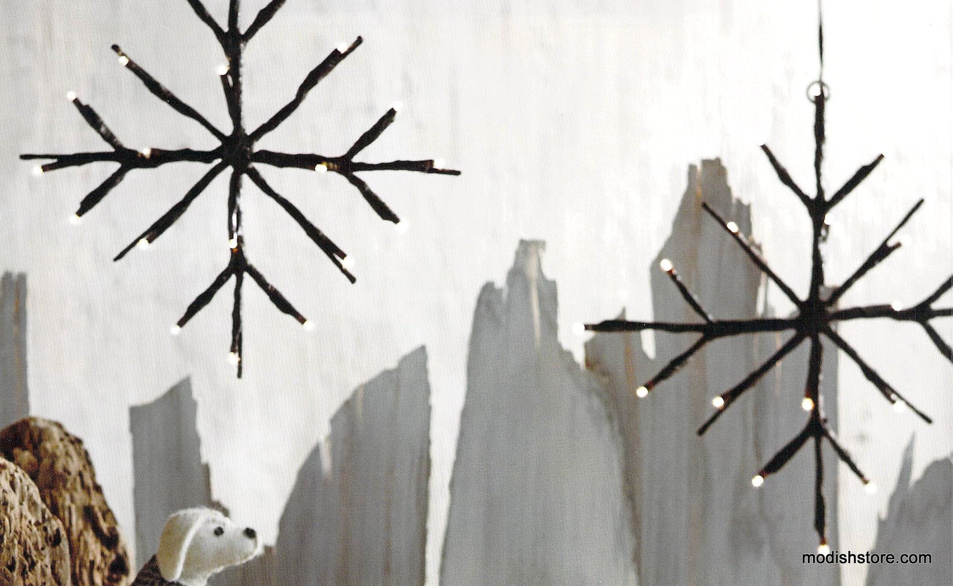 Roost Lighted Branchy Star - Set Of 4