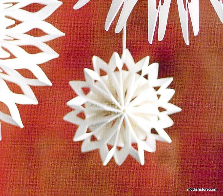 Roost Paper Snowflake Ornaments - Set Of 9