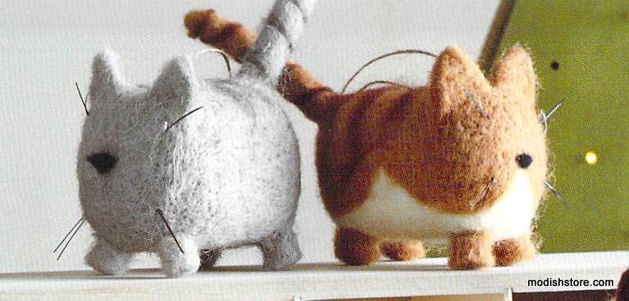 Roost Fat Cat Ornaments Set/20