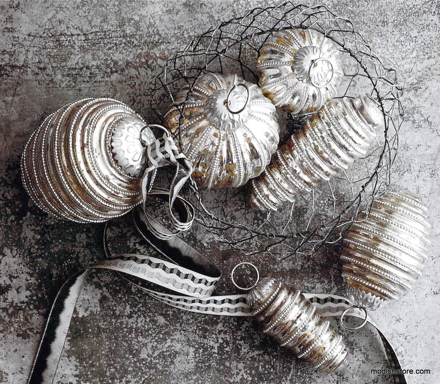 Roost Pearly Mercury Ornaments - Set Of 6