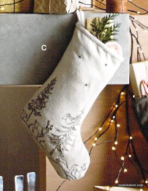 Roost Woodland Embroidered Wool Stockings