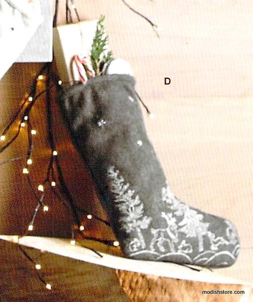Roost Woodland Embroidered Wool Stockings