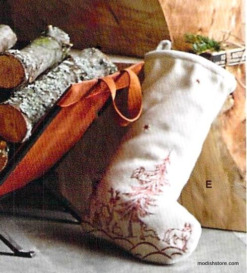 Roost Woodland Embroidered Wool Stockings