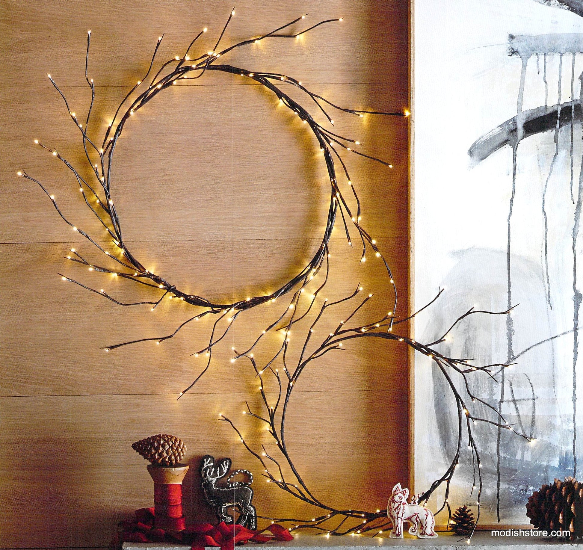 Roost Lithe Lit Wreaths - Set/2