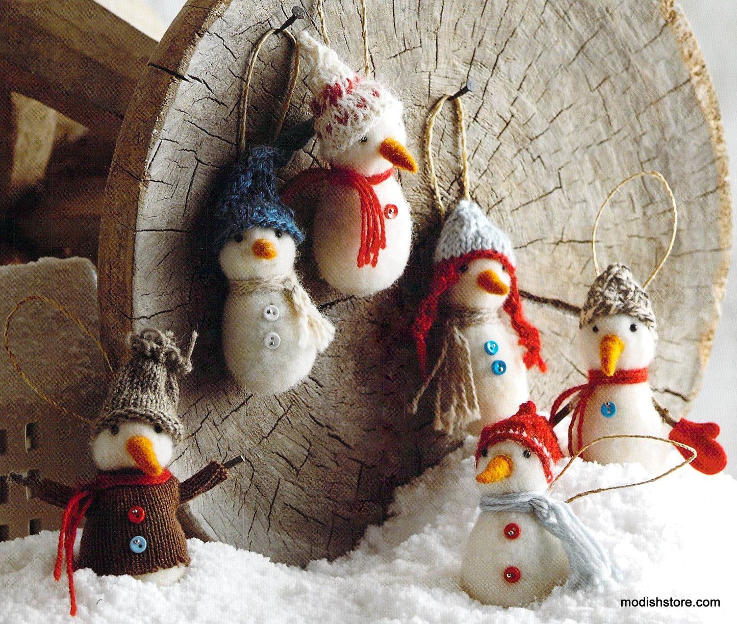 Roost Wooly Snowmen - Set/6