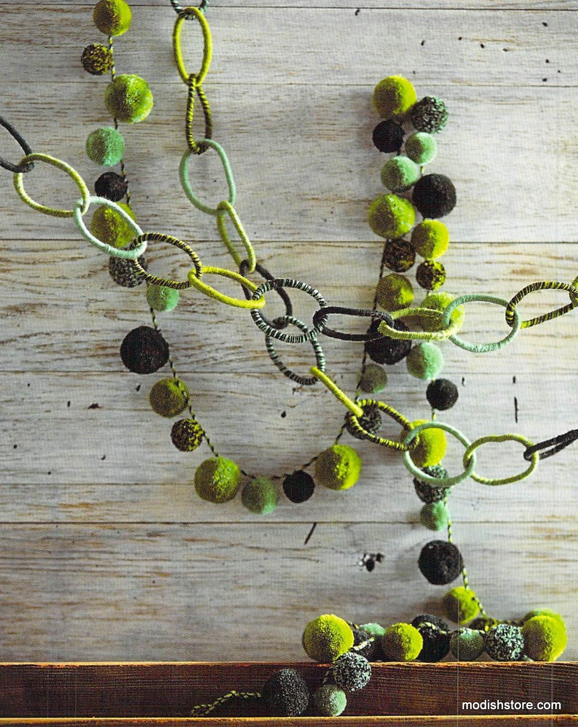 Roost Evergreen Pompom & Chain Garlands