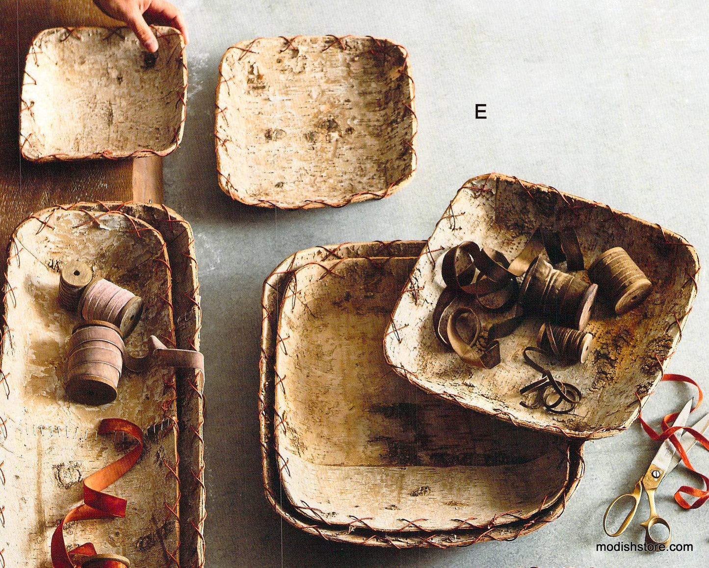 Roost Birch Whipstitch Nested Trays