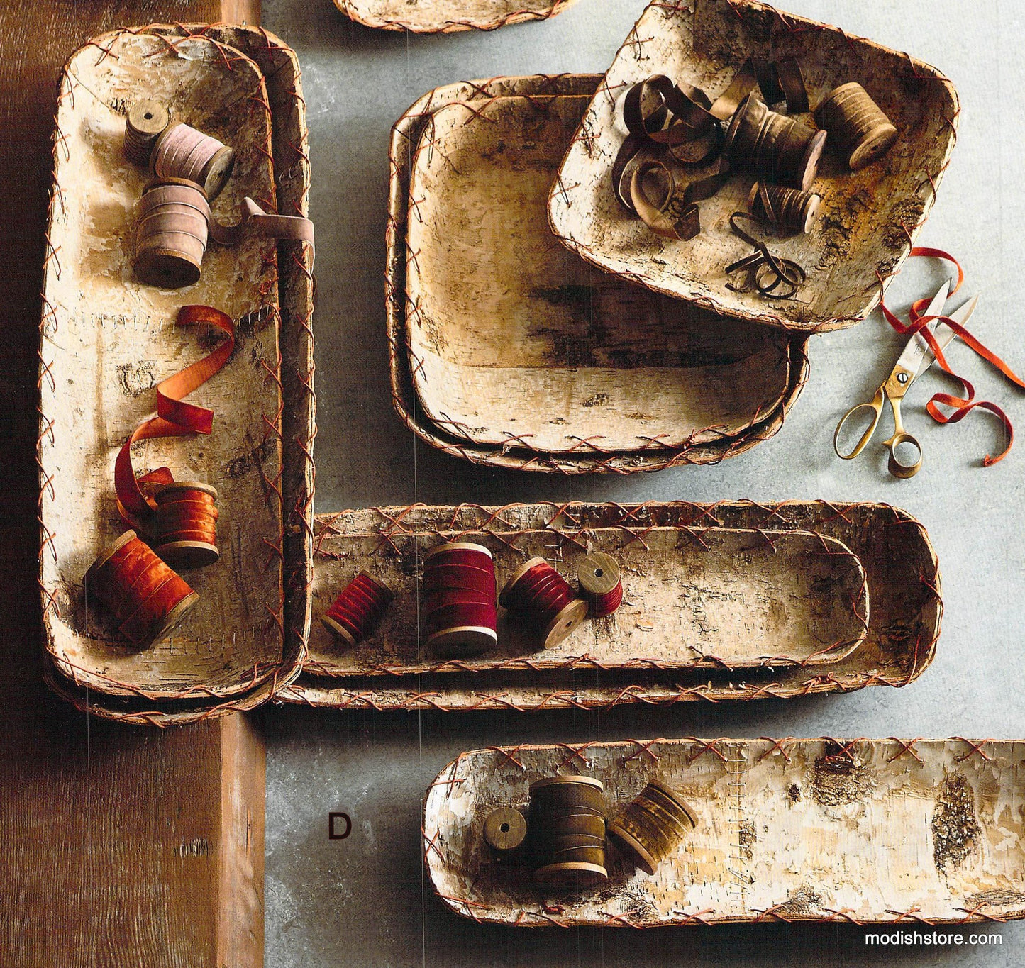 Roost Birch Whipstitch Nested Trays