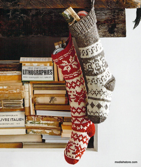 Roost Snowflake Knit Stockings
