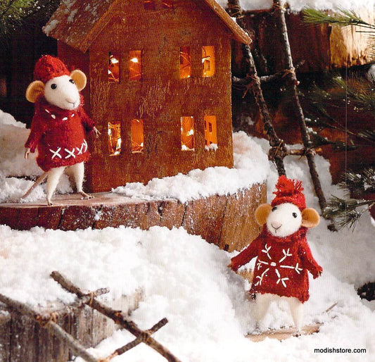 Roost Yuletide Mice - Set Of 5