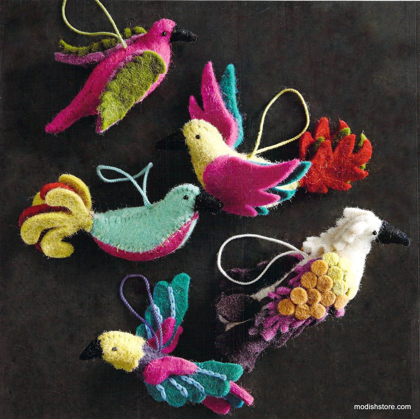Roost Bird of Paradise Ornaments - Set Of 10